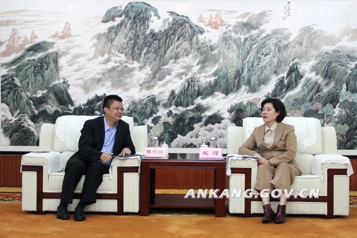   3月15日,市委常委,市政府常务副市长赵璟会见颐高特色
